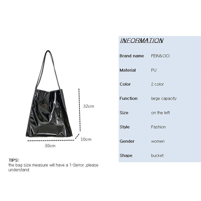 PU leather bucket shoulder bag, view 5 - MRSLM