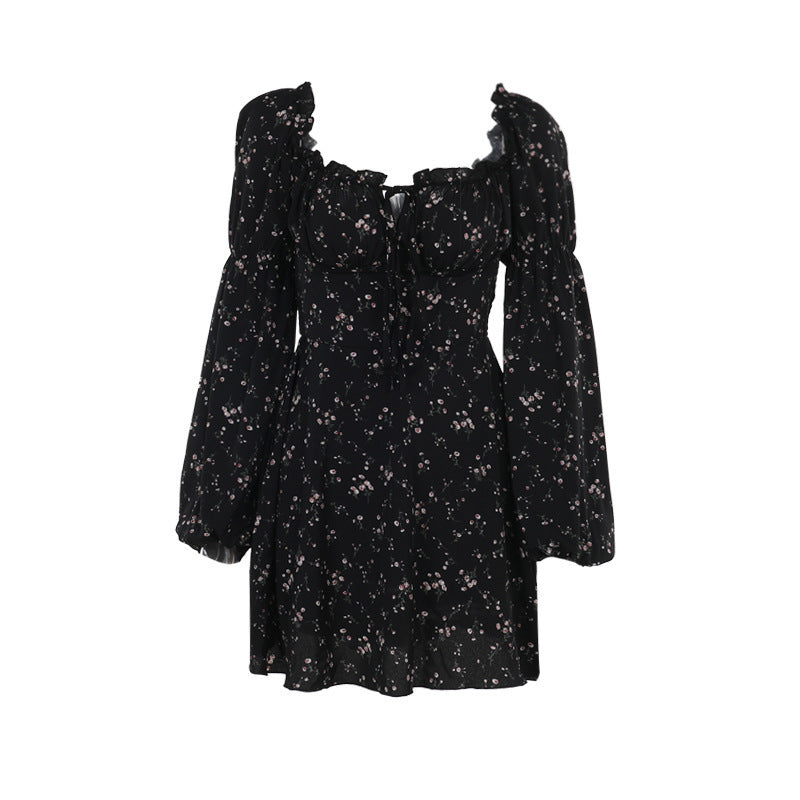 floral long sleeve dress, view 5 - MRSLM