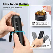 portable metal pill organizer, view 3 - MRSLM