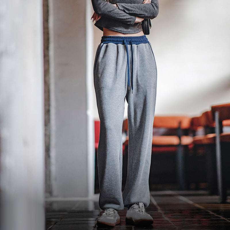 women's contrast drawstring sweatpants, view 6 - MRSLM