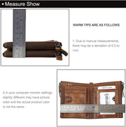 men's short RFID leather wallet, view 5 - MRSLM