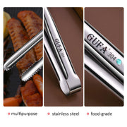 stainless steel grill tongs, view 3 - MRSLM