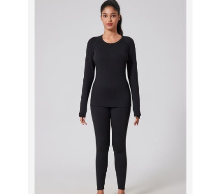 Women's Fleece-Lined Thermal Underwear Set