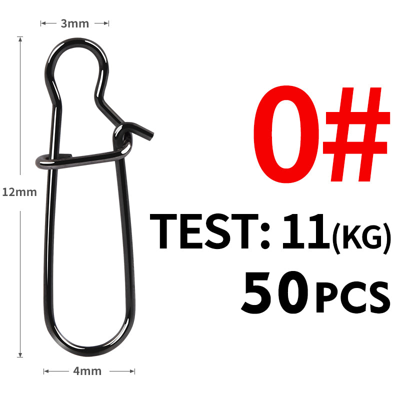 stainless steel fishing swivel snap connectors, view 5 - MRSLM