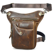 oil wax leather waist pack, view 14 - MRSLM