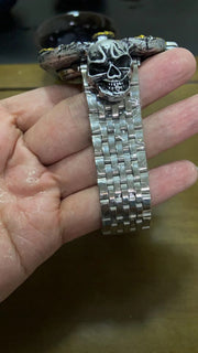 resin skull strap electronic watch, view 3 - MRSLM