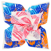 spring leaves silk blend scarf, view 7 - MRSLM