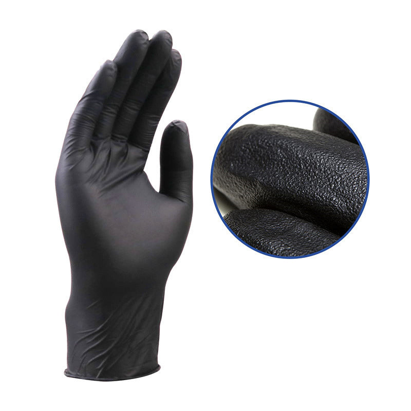 Disposable black nitrile gloves, view 8 - MRSLM