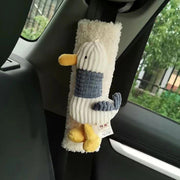 plush rabbit car seat belt cover, view 3 - MRSLM