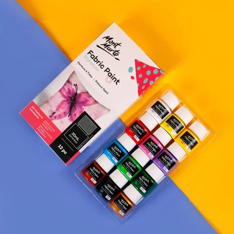 Permanent fabric paint set, view 3 - MRSLM