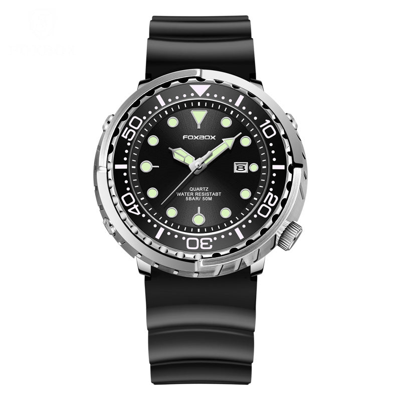 men's quartz calendar watch, view 3 - MRSLM
