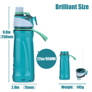 950ml sports water bottle with spray, view 12 - MRSLM
