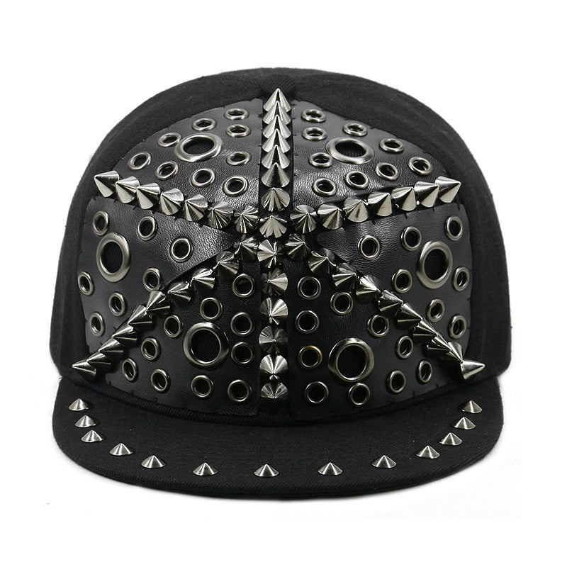 rivet flat brim cap, view 28 - MRSLM