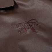 men's pu leather coat zipper, view 4 - MRSLM