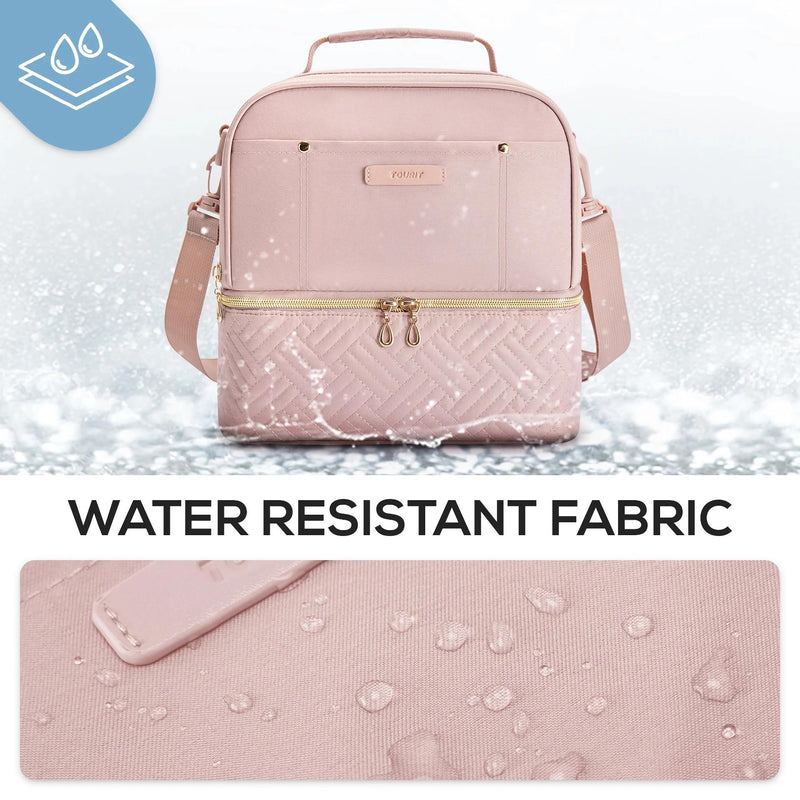 double-decker insulated lunch bag, view 7 - MRSLM