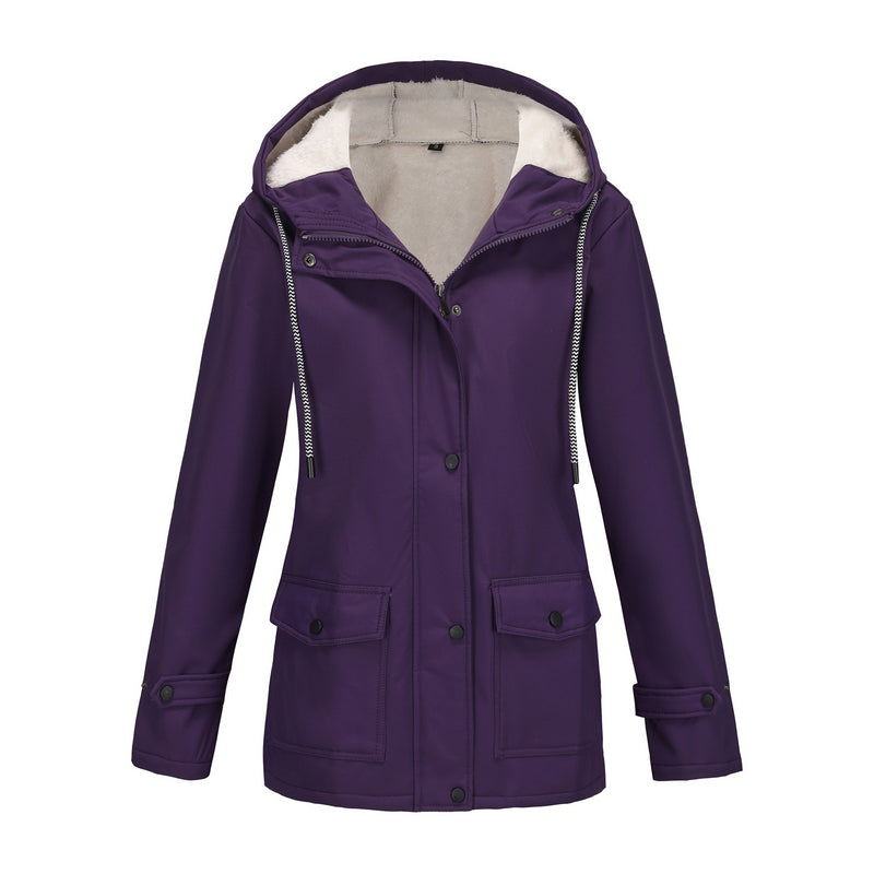women's fleece-lined waterproof anorak jacket, view 11 - MRSLM