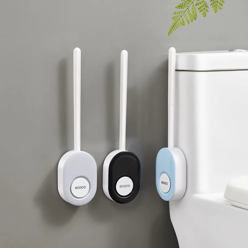 Soft silicone toilet brush with holder - MRSLM