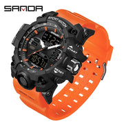 Dual display sports watch for men, view 2 - MRSLM