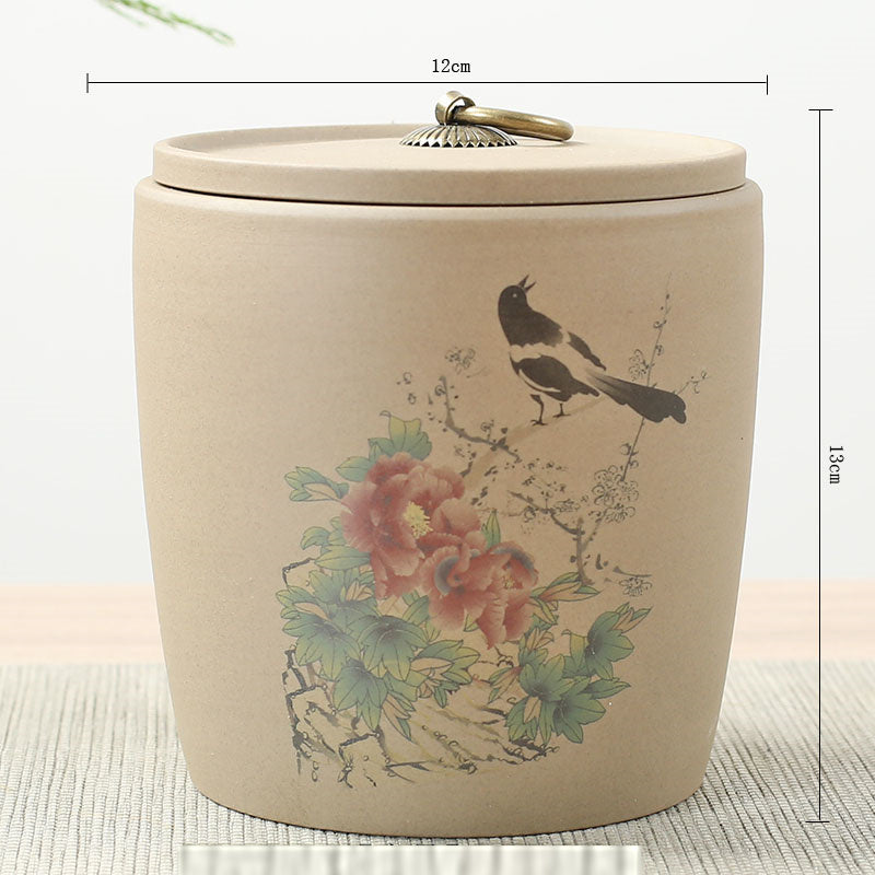 zisha ceramic tea caddy, view 6 - MRSLM