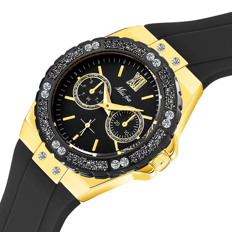 three-eye quartz watch for women, view 4 - MRSLM