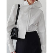 lace bow blouse, view 4 - MRSLM