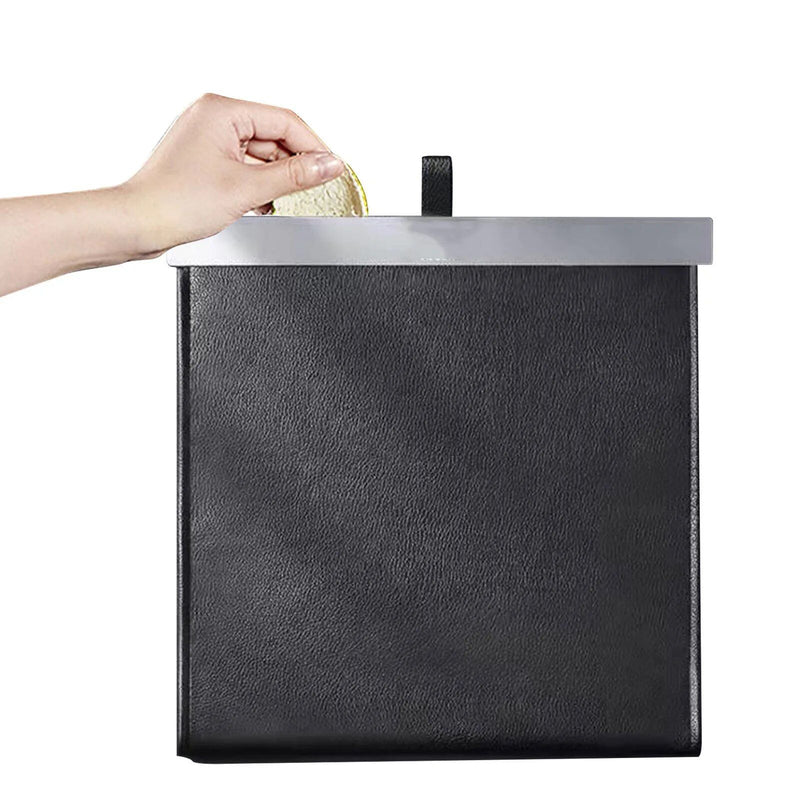 waterproof pu leather car trash bin, view 6 - MRSLM