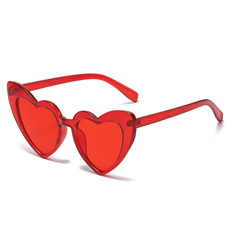 heart-shaped rhinestone sunglasses, view 3 - MRSLM