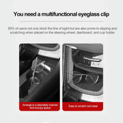 magnetic leather car sunglass holder, view 10 - MRSLM