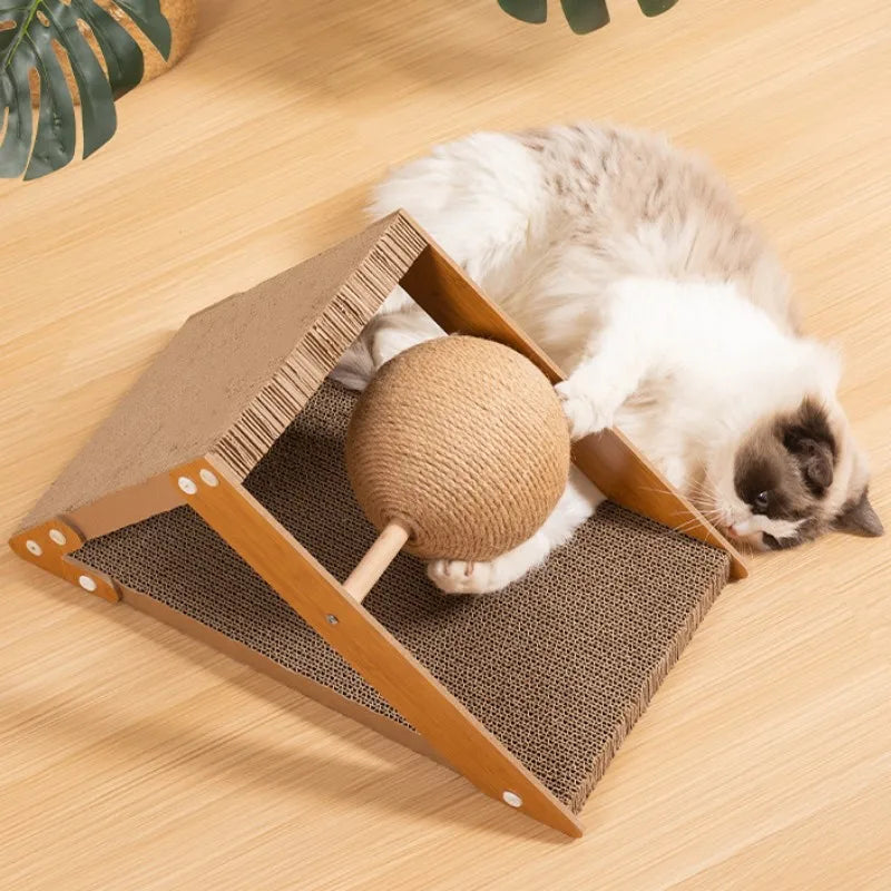 cat scratcher sisal ball, view 2 - MRSLM