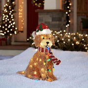 acrylic Christmas dog ground plug decoration, view 4 - MRSLM