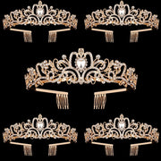 handmade rhinestone pearl tiara, view 8 - MRSLM