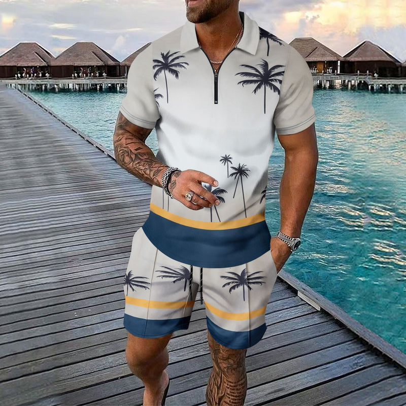 men's short-sleeve top and shorts set, view 5 - MRSLM