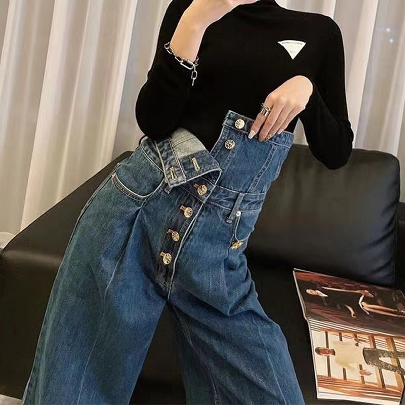 Relaxed high waist wide-leg pants - MRSLM