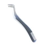 stainless steel eyelash tweezers, view 2 - MRSLM