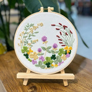 Floral embroidery DIY kit with hoop, view 6 - MRSLM