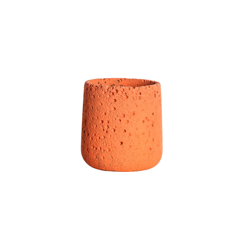 nordic perforated cement bonsai flower pot, view 9 - MRSLM