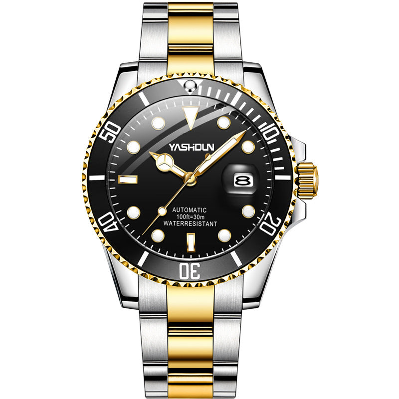 Men's steel belt mechanical watch, view 7 - MRSLM