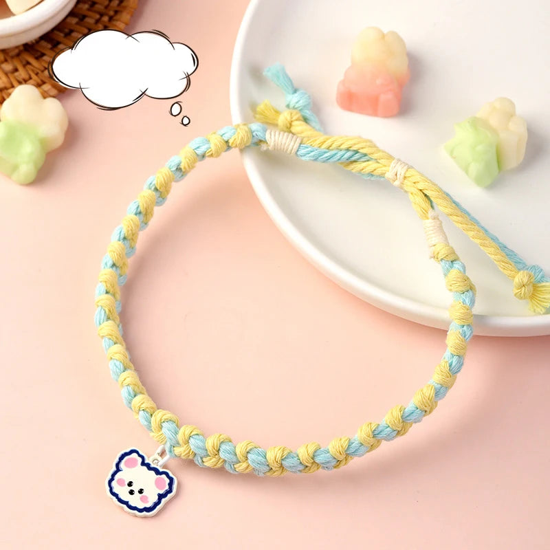 cute pet collar with bear pendant, view 2 - MRSLM