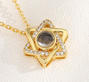 photo projector couple pet necklace, view 8 - MRSLM