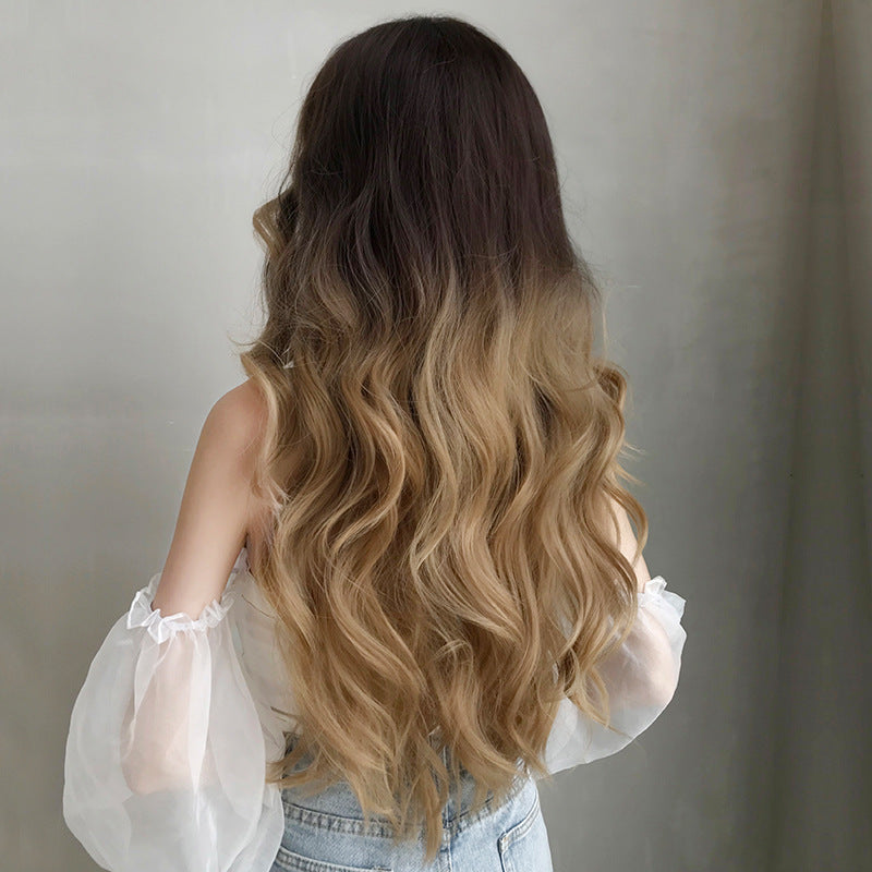 women's long wavy full-head wig, view 3 - MRSLM