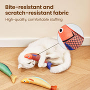 crinkle mackerel cat toy with catnip, view 8 - MRSLM