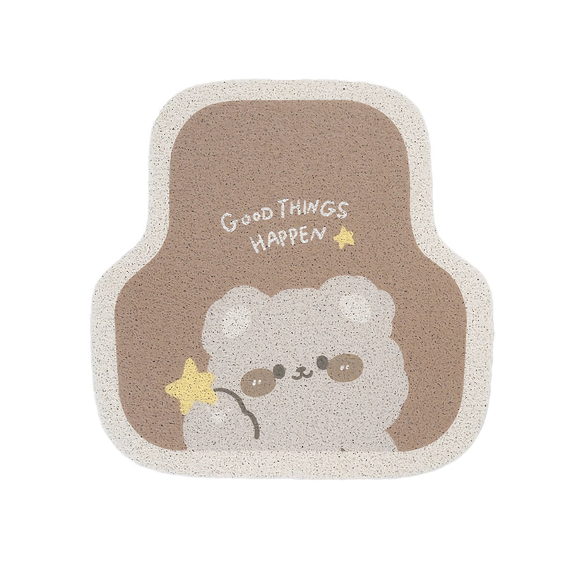cute bear cartoon car floor mats, view 2 - MRSLM