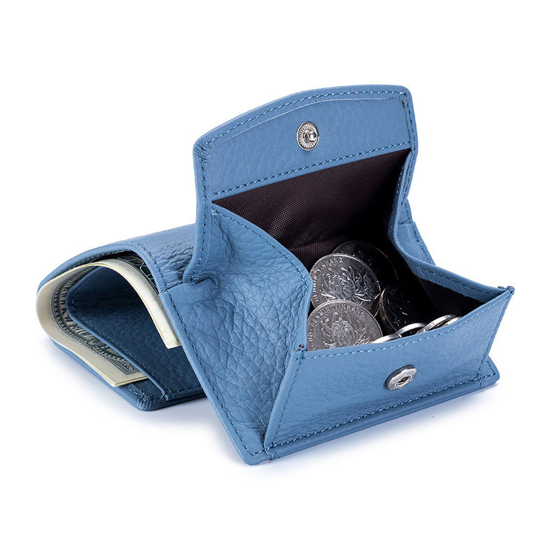 leather mini short wallet for women, view 2 - MRSLM