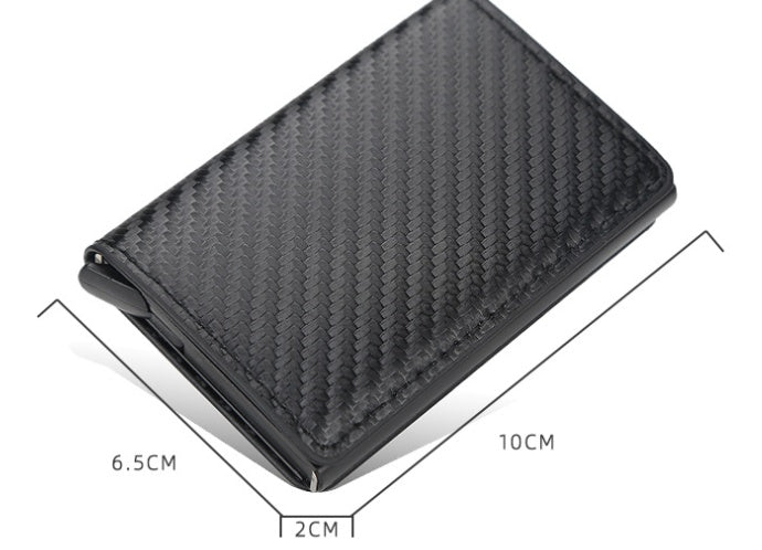 pop-up leather card holder, view 5 - MRSLM