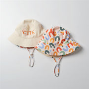 embroidered letter baby bucket hat, view 4 - MRSLM