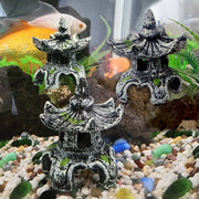 resin ancient pavilion aquarium decoration, view 5 - MRSLM