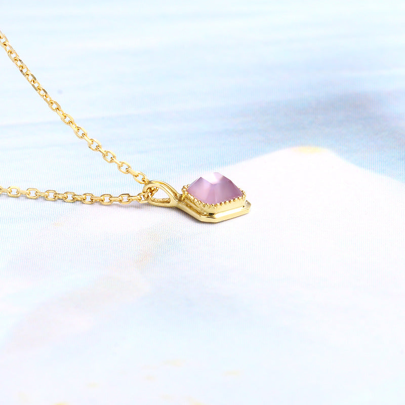 Japanese vintage amethyst necklace, view 2 - MRSLM