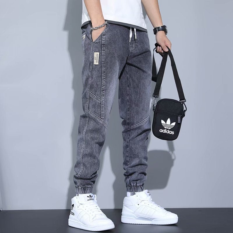 men's ankle-tied harem jeans, view 8 - MRSLM