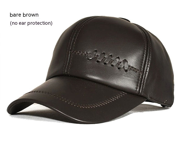 men's sheepskin leather hat, view 9 - MRSLM