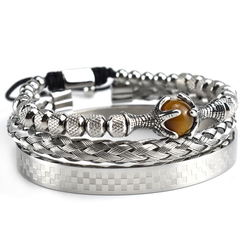 eagle claw tiger eye mesh bracelet - MRSLM
